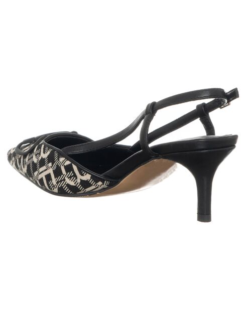 Slingbacks Aurore noires - Talon 6 cm