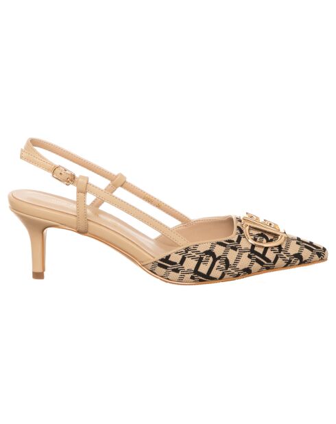 Slingbacks Aurore sable - Talon 6 cm