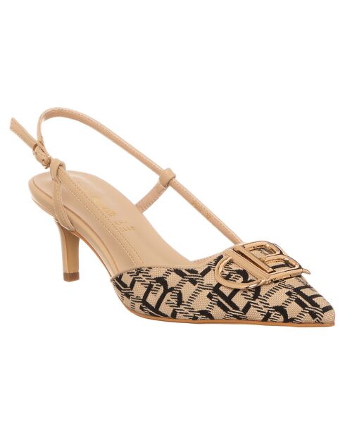 Slingbacks Aurore sable - Talon 6 cm