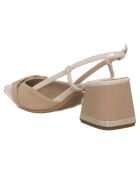 Slingbacks Manon beiges - Talon 7 cm