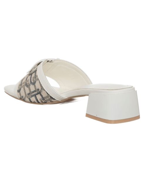 Mules Esmée blanches
