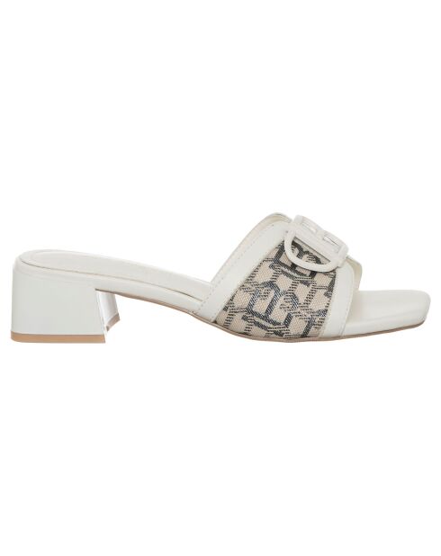 Mules Esmée blanches