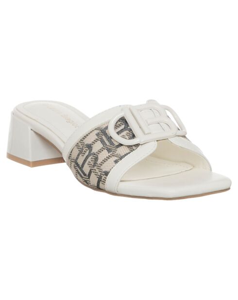 Mules Esmée blanches