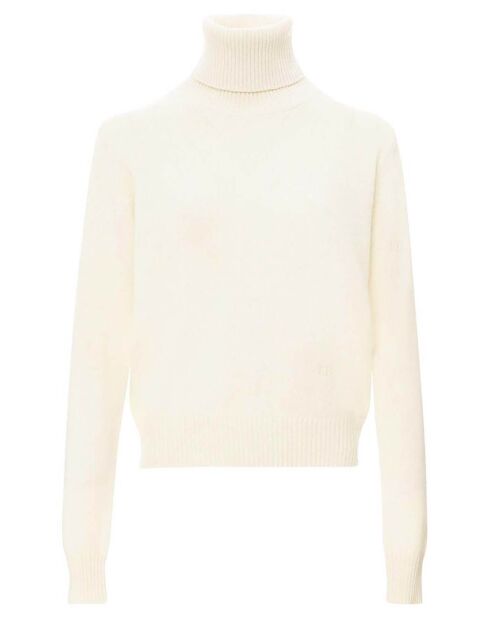Pull Cognac Alpaga écru