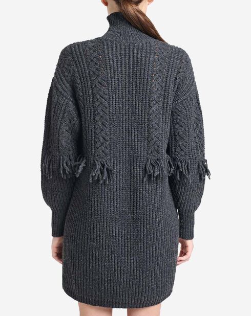 Robe en Laine mélangée Verenice gris anthracite