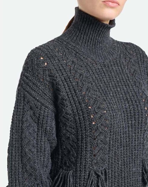 Robe en Laine mélangée Verenice gris anthracite