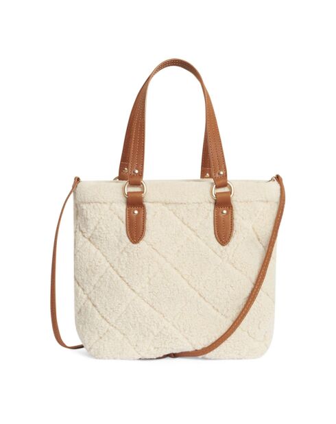 Cabas S Matelassé Shearling écru