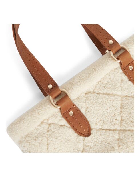 Cabas S Matelassé Shearling écru