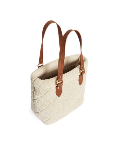 Cabas S Matelassé Shearling écru