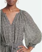 Robe Arabelle Imprimée noire