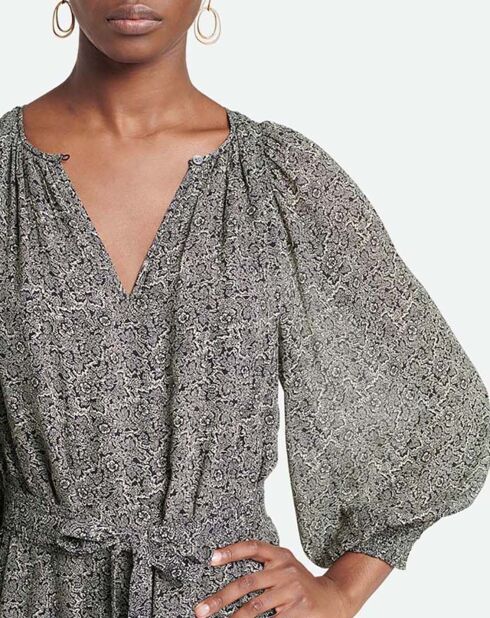 Robe Arabelle Imprimée noire