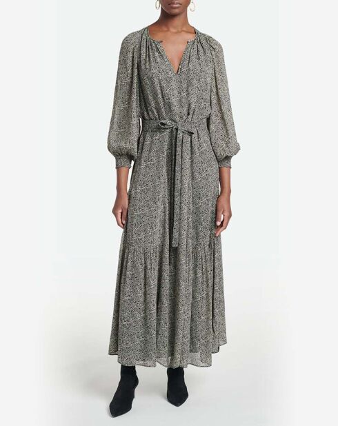 Robe Arabelle Imprimée noire