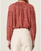 Blouse Nipoa Imprimée Floral brun roux