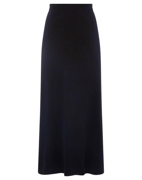 Gonna in lana merino blu scuro Candice