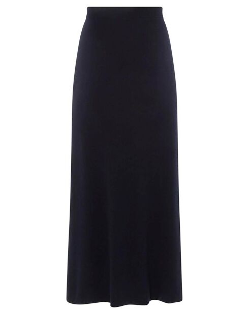 Gonna in lana merino blu scuro Candice