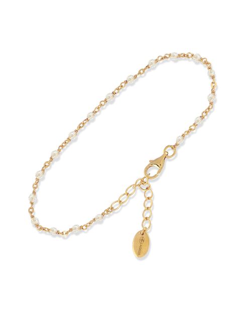 Bracelet en Argent doré & Pierre de Lune