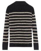 Britney schwarzer Pullover aus Wollmischung