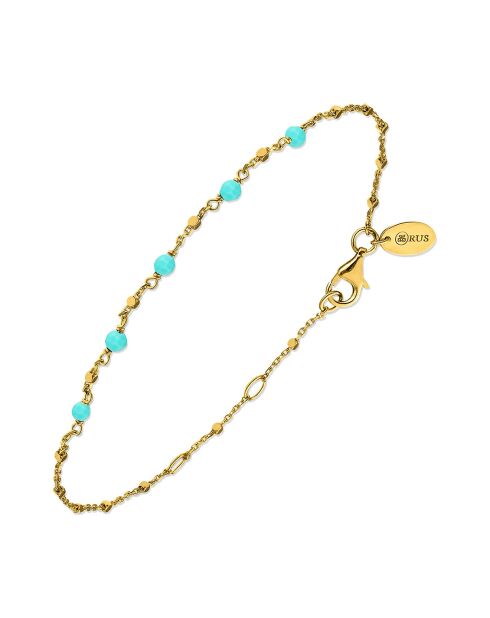 Bracelet en Argent doré & Turquoise