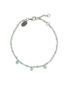 Bracelet en Argent rhodié & Amazonite