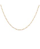 Collier en Argent doré & Pierre de Lune blanche