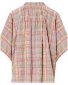 Blouse Tyliam Carreaux rose