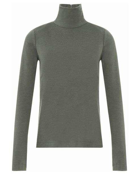 Top Lune Jersey de Laine vert sapin