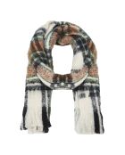 Echarpe Elton Check écru/multicolore