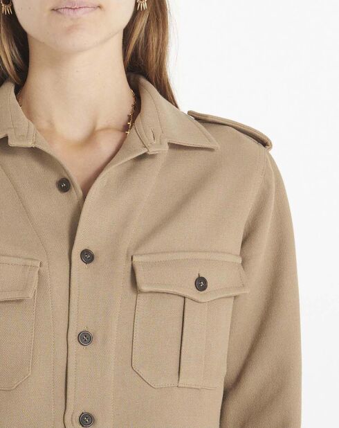 Sur-chemise Caporal beige