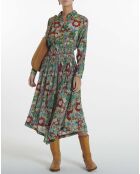 Jupe Dance Imprimé Floral bleue