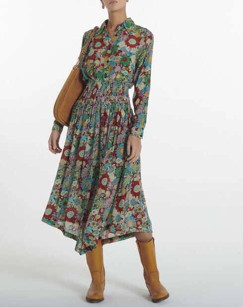 Jupe Dance Imprimé Floral bleue
