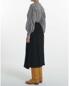 Blaue gestreifte Bluse Louise