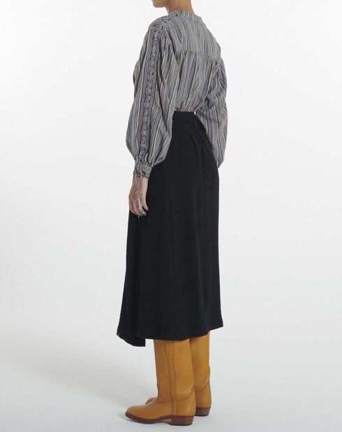 Blaue gestreifte Bluse Louise
