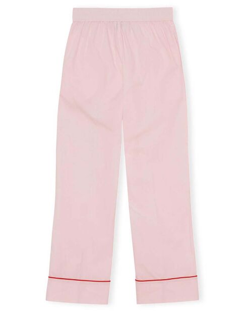 Pantalon Popeline de Coton rose