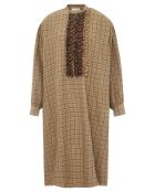Robe Noodle Carreaux Coton et Laine beige
