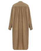 Robe Noodle Carreaux Coton et Laine beige