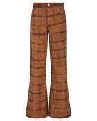 Pantaloni Enca marroni in velluto a coste