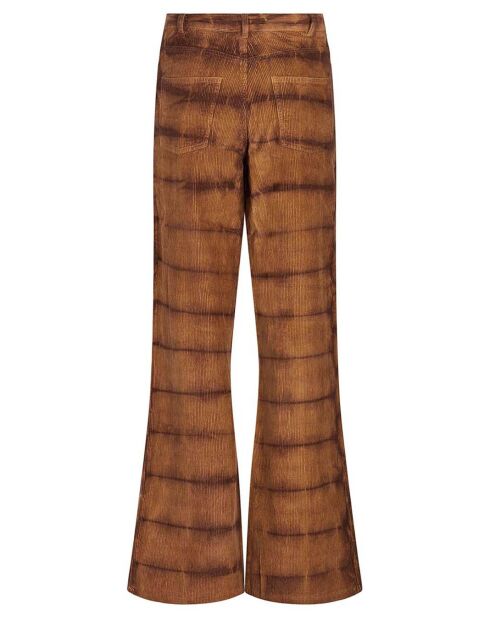 Pantalon Enca Velours Côtelé marron