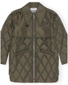 Blouson Long Matelassé Ripstop Polyester Recyclé vert kaki