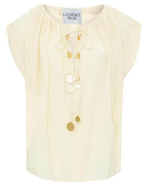 Blouse Daffodil Crêpe de Coton écrue