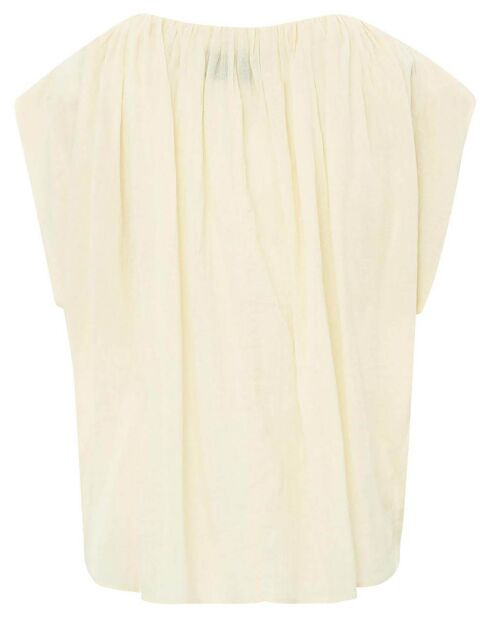 Blouse Daffodil Crêpe de Coton écrue