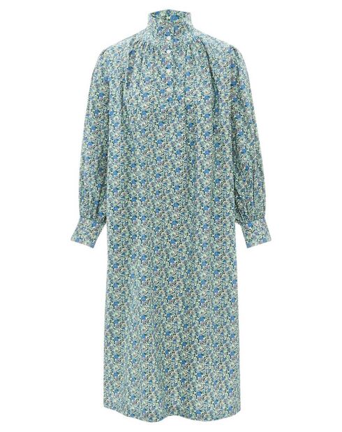 Robe Diamond Popeline Imprimé Floral bleue
