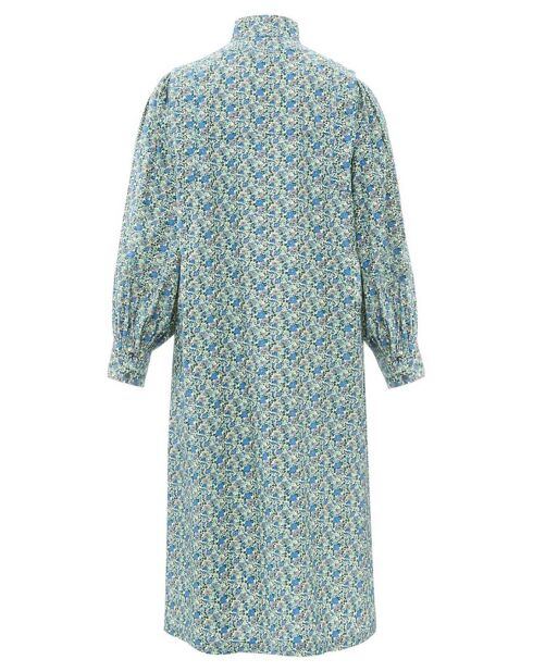 Robe Diamond Popeline Imprimé Floral bleue