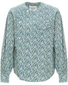 Blouse Topaz Popeline Imprimé Floral bleue