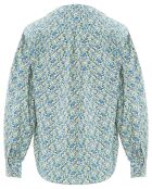 Blouse Topaz Popeline Imprimé Floral bleue