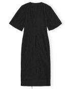 Robe Portefeuille à Perles noire