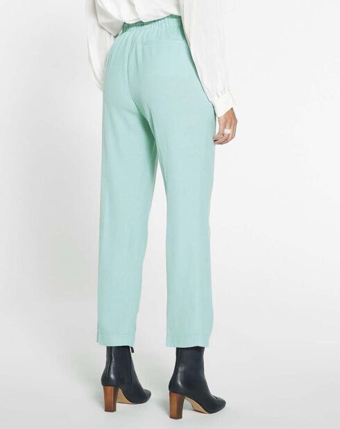 Hellblaue elastische Wollhose Batavia