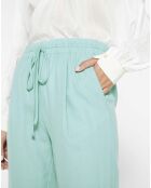 Pantalon Elastiqué Batavia Laine bleu clair