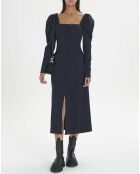 Robe Stretch Rayures Matières Recyclées bleu marine
