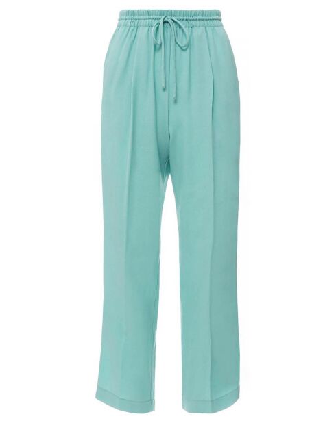 Pantalon Elastiqué Batavia Laine bleu clair