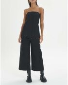 Top Bustier Suiting Coton Bio noir